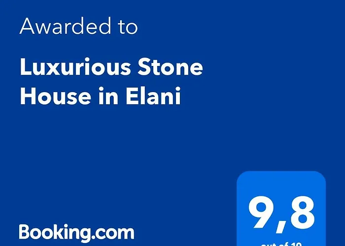 Luxurious Stone House In Elani Villa Siviri