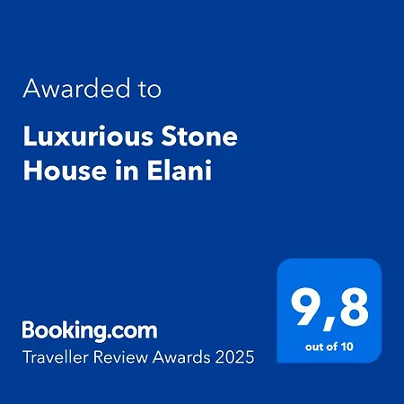 Luxurious Stone House In Elani Villa Siviri